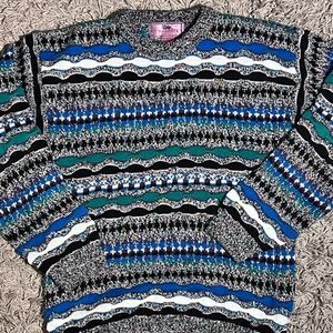 Concrete Vintage Coogi Pattern Sweater